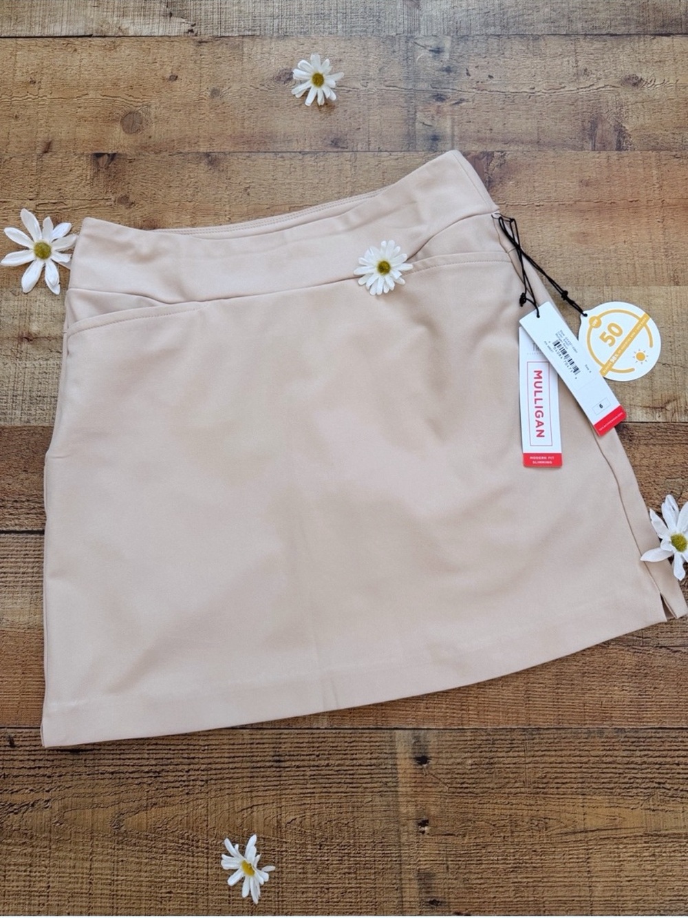TAIL Mulligan Skort Golf Sand Color ⭐️NWT UPF 50 Easy Stretch
